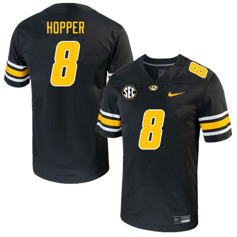 Men #8 Ty'Ron Hopper Missouri Tigers College 2023 Football Stitched Jerseys Sale-Black